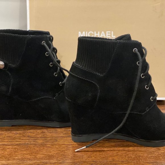 Michael Kors Suede Wedge Booties - - Picture 4 of 4